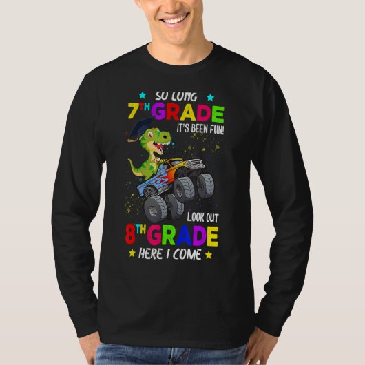 Rex zo lang 7e klas kijk uit 8e klas hier Ik Co T-shirt (Voorkant)