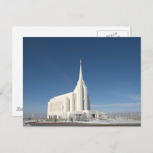 Rexburg LDS Temple Briefkaart (Voorkant / Achterkant)