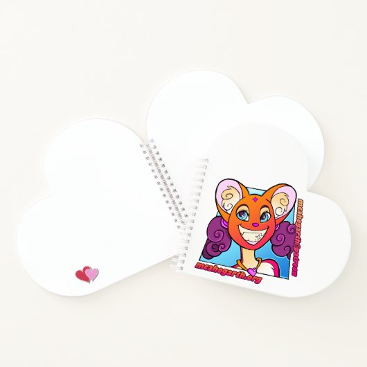 Rexina Regina Heart-Shaped Blank-laptop Notitieboek (Binnen)