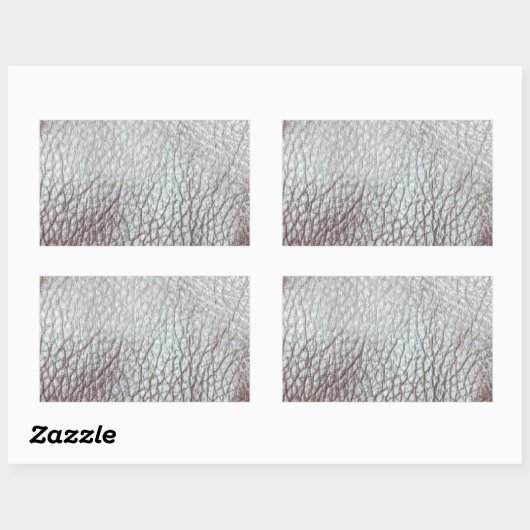 Rexine textuur rechthoekige sticker (Vel)