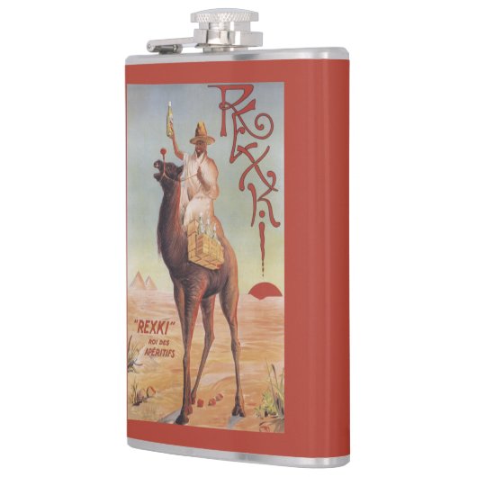 Rexki - koning van voor het eten liqueurs heupfles (Links)