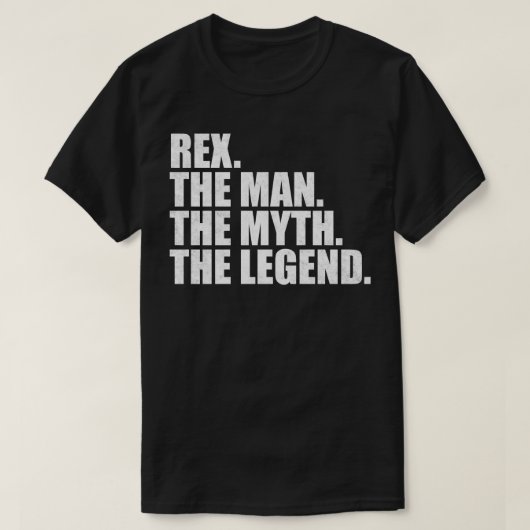 RexRex Naam Rex voornaam T-shirt (Design voorkant)