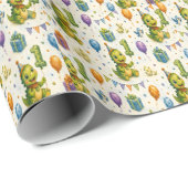 Rex's Dino-Mite Verjaardag Cadeaupapier (Rol Hoek)