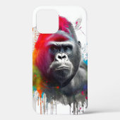 Rey de la Selva: Majestuoso Gorila Espald Case-Mate iPhone Case (Achterkant)