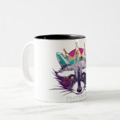 Rey Mapache #Taza Tweekleurige Koffiemok (Voorkant links)