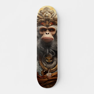 Rey Mono Chino con Mirada Seria Decisiva Persoonlijk Skateboard