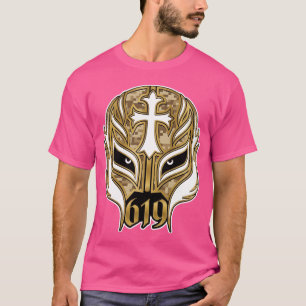 Rey Mysterio 619 Gouden Masker Lucha Libre Luchado T-shirt