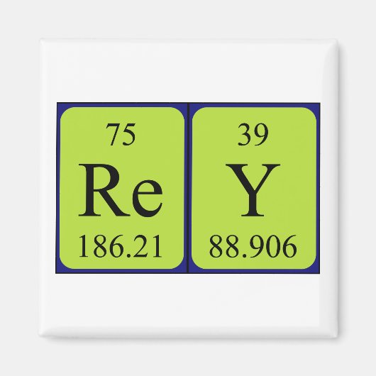 Rey periodieke table name magnet (Voorkant)