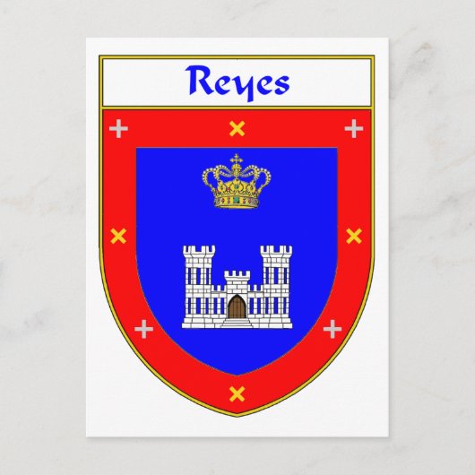 Reyes Coat of Arms/Family Crest Briefkaart (Voorkant)