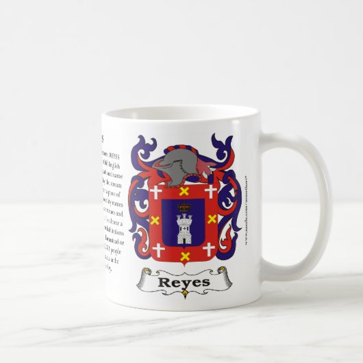 Reyes Family Coat of Arms Mok (Rechts)