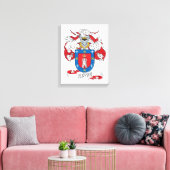 Reyes Family Crest Canvas Afdruk (Insitu (Woonkamer))