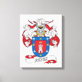 Reyes Family Crest Canvas Afdruk (Voorkant)