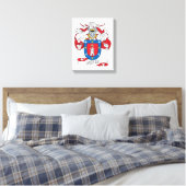 Reyes Family Crest Canvas Afdruk (Insitu (Slaapkamer))