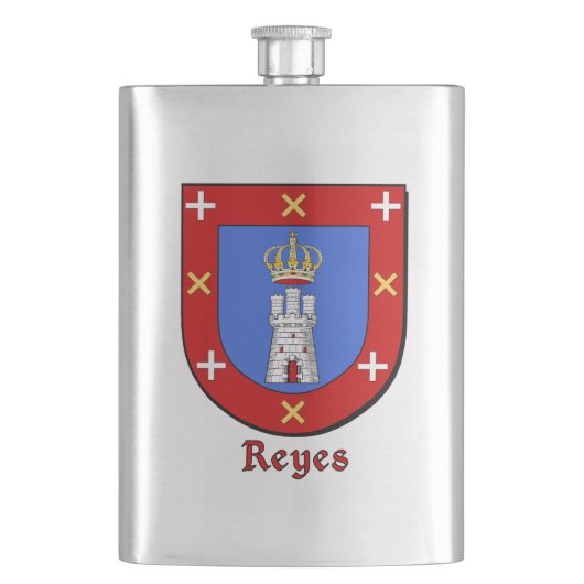 Reyes Heraldic Shield Heupfles (Voorkant)