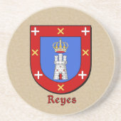 Reyes Heraldic Shield Zandsteen Onderzetter (Voorkant)