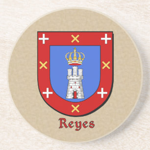 Reyes Heraldic Shield Zandsteen Onderzetter