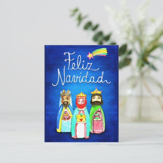 Reyes magos Briefkaart (Staand voorkant)