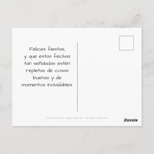 Reyes Magos de Oriente Briefkaart (Achterkant)