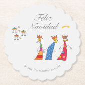 Reyes Magos de Oriente Kartonnen Onderzetters (Voorkant)