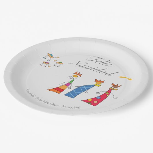 Reyes Magos de Oriente Papieren Bordje (Gekanteld)