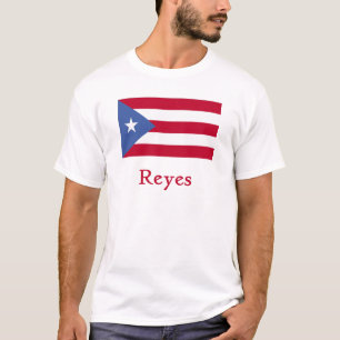 Reyes Puerto Ricaanse vlag T-shirt