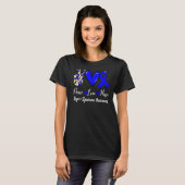 Reyeu2019s Syndrome Awareness Peace Love Hope Blue T-shirt (Voorkant volledig)