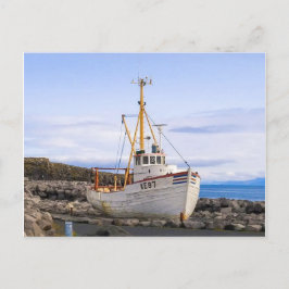 Reykjanesbær IJsland Boat Briefkaart