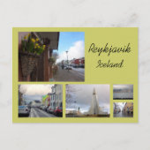 Reykjavik Collage Briefkaart (Voorkant)