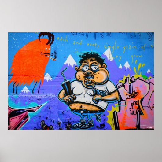 Reykjavik Graffiti Poster (Voorkant)