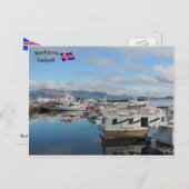 Reykjavik Harbour, IJsland Briefkaart (Voorkant / Achterkant)