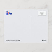 Reykjavik Harbour, IJsland Briefkaart (Achterkant)