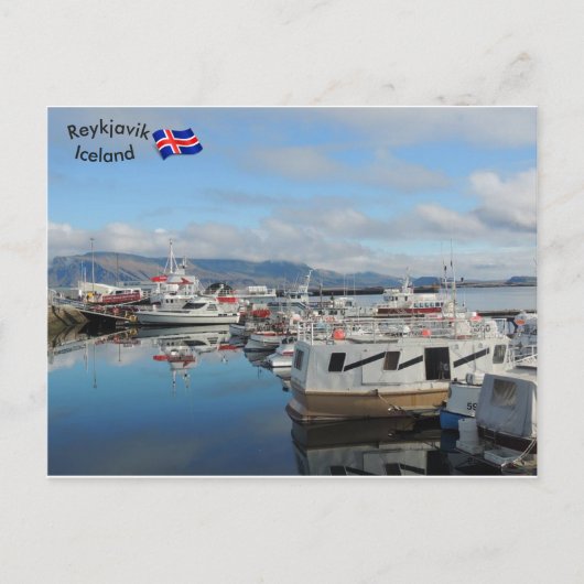 Reykjavik Harbour, IJsland Briefkaart (Voorkant)