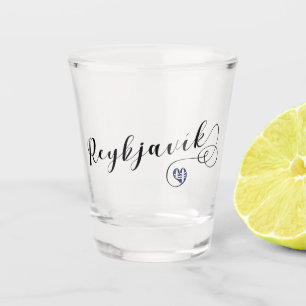 Reykjavík Heart, IJslandse vlag Shot Glas