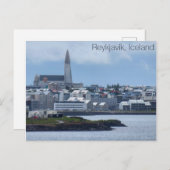 Reykjavík, het Briefkaart van IJsland (Voorkant / Achterkant)