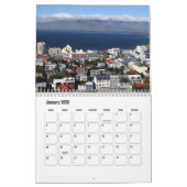 Reykjavík-Iceland Calendar Kalender (Jan 2026)