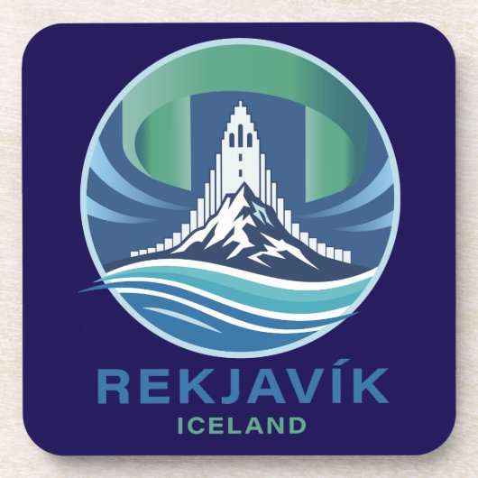 Reykjavik Iceland Europe Bier Onderzetter (Voorkant)