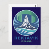 Reykjavik Iceland Europe Briefkaart (Voorkant / Achterkant)