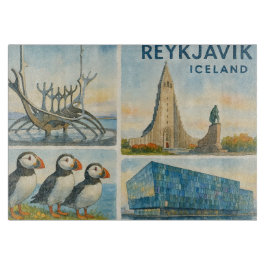 Reykjavik Iceland multiview  Snijplank