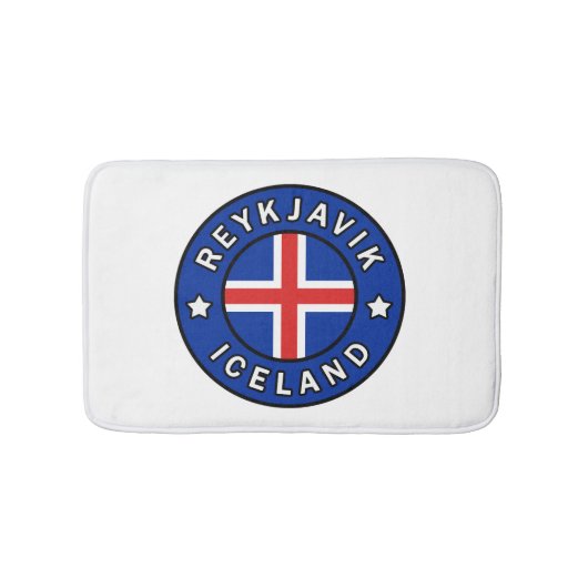 Reykjavik Ijsland Badmat (Voorkant)