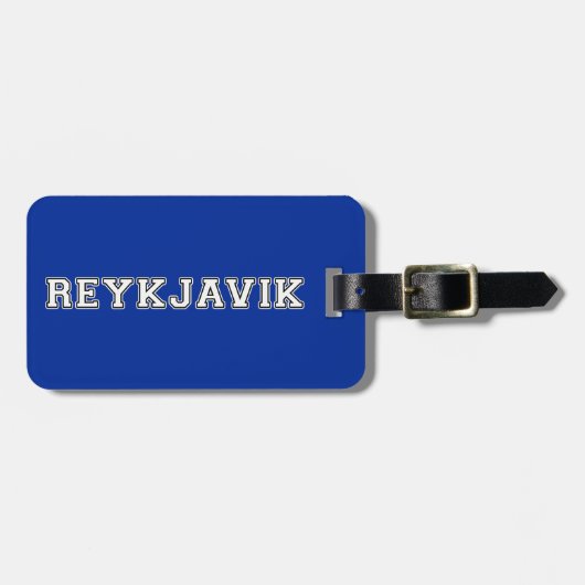 Reykjavik Ijsland Bagagelabel (Voorkant horizontaal)