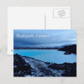 Reykjavik IJsland Blauwe Lagune Ansichtkaart Briefkaart (Voorkant / Achterkant)