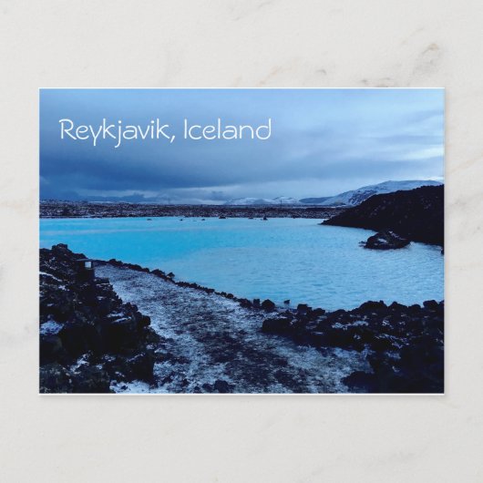Reykjavik IJsland Blauwe Lagune Ansichtkaart Briefkaart (Voorkant)