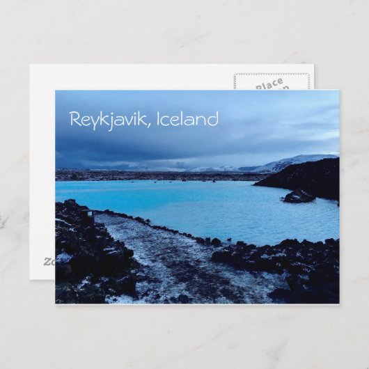 Reykjavik IJsland Blue Lagoon Briefkaart (Voorkant / Achterkant)