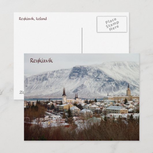 Reykjavik, IJsland Briefkaart (Voorkant / Achterkant)