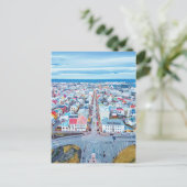 Reykjavík, IJsland Briefkaart (Staand voorkant)