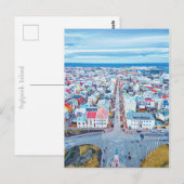 Reykjavík, IJsland Briefkaart (Voorkant / Achterkant)