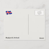 Reykjavík, IJsland Briefkaart (Achterkant)