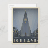 Reykjavik IJsland Briefkaart (Voorkant / Achterkant)