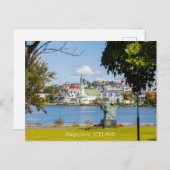 Reykjavik Ijsland Briefkaart (Voorkant / Achterkant)
