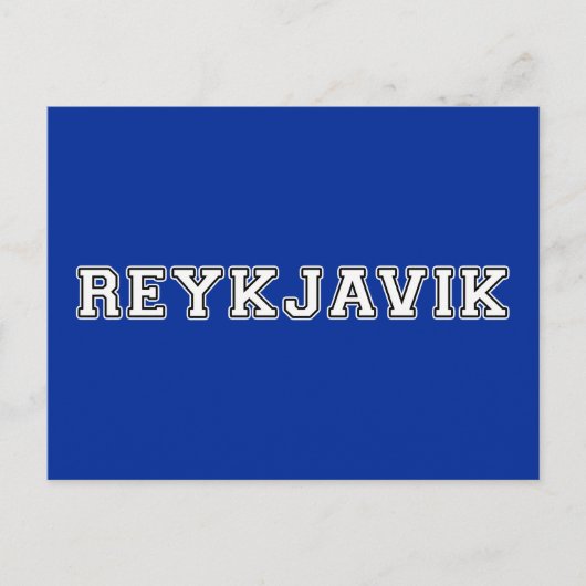 Reykjavik Ijsland Briefkaart (Voorkant)